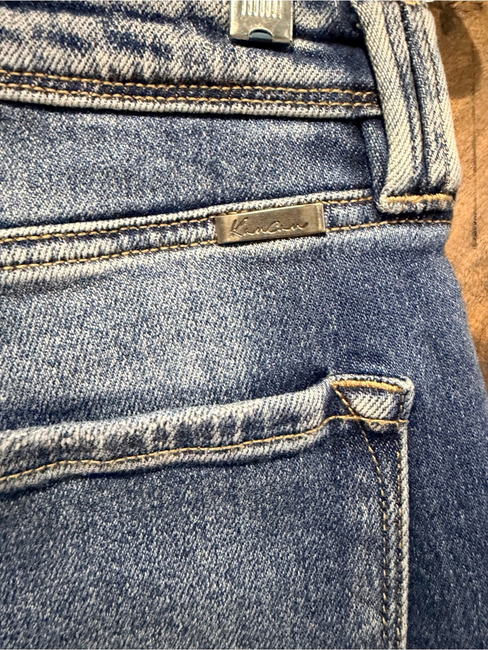 Kancan Wide Leg Flare High Rise Jeans Sz 28 - Picture 3 of 14